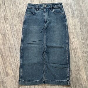 Faherty Blue Denim Skirt
